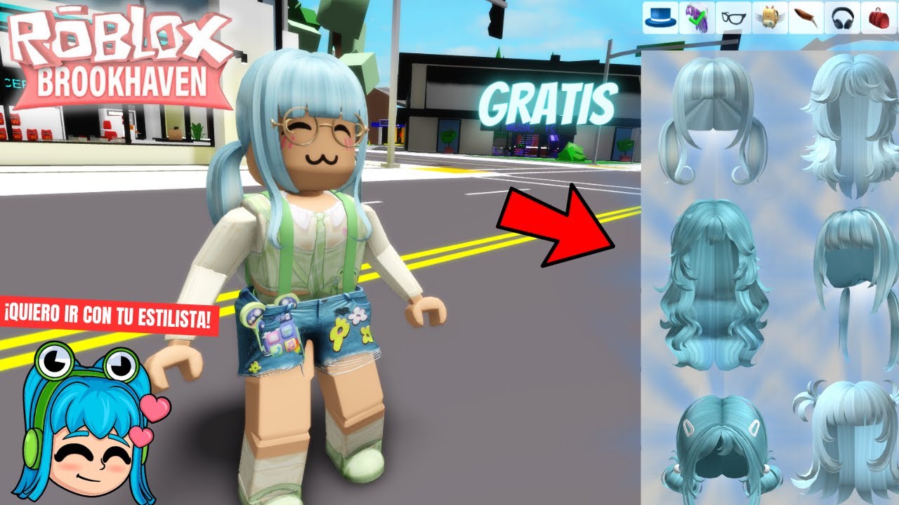 👩‍🦰¡CON ESTE HACK PODRÁS USAR CABELLOS PREMIUM GRATIS EN BROOKHAVEN! -  ROBLOX👩‍🦰