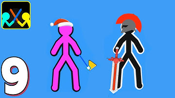 Supreme duelist stickman Gameplay Part 9 - Scepter Vs Random CPU