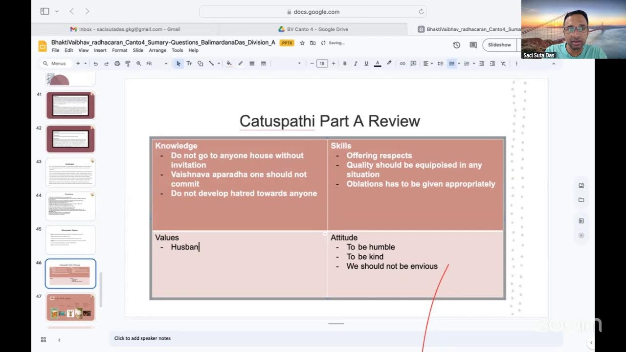BVR | Batch 2 | Canto 4 | Part A Review | Ch 1 to 7