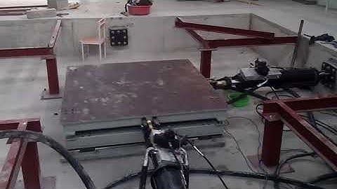 2x2m Biaxial Servo Hydraulic Shake Table