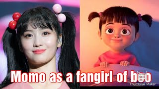 Twice momo being a fangirl of boo