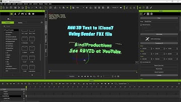 3 Minute Tutorial on How to Add 3D Text to iClone7 from Blender