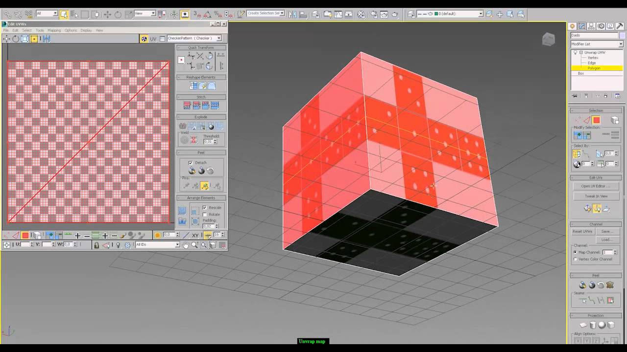 3ds Max tutorial: Low poly modelling: Textures Part 1 - YouTube