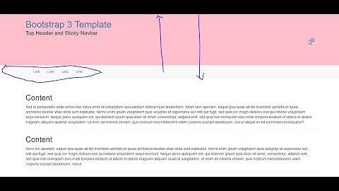 Bootstrap and jQuery | Sticky navigation