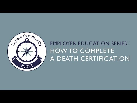 How to Complete a Death Certification