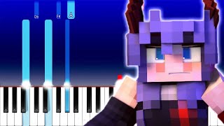 Rainimator(Blacklite District) - Falling  (Minecraft Song)(Piano Tutorial) chords