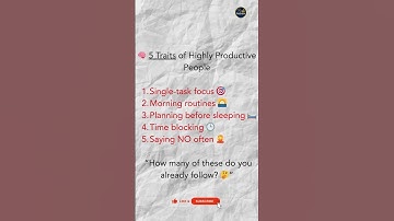🚀 5 Traits to Skyrocket Productivity | Deep Work Secrets | #shorts #viralshorts #shortsfeed #viral