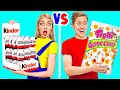 グミフード、リアルフードvsチョコレートフードチャレンジ | おもしろい食べ物戦争 TeenDO Challenge