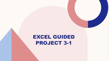 Office Management: Excel Guided Project 3-1