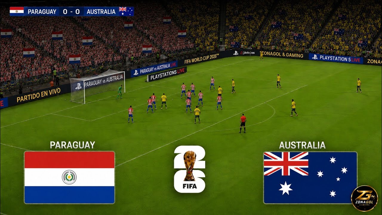 Paraguay vs Australia Mundial 2026 | Simulación Realista PES2021 | Full match