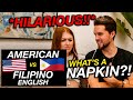 Filipino English vs American English, We Didn't Know THIS! (REACTION)