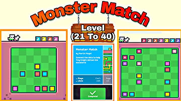 🔴Fancade🔴 || Monster Match level 21,22,23,24,25........37,38,39 & 40 ||completed||Arpit Guru