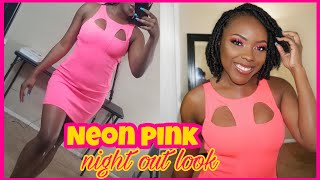 PINK NEON NIGHT OUT LOOK 👅🔥