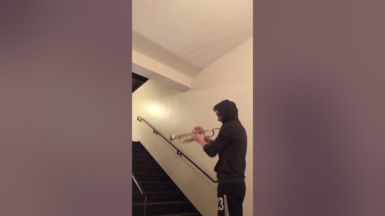 Star Wars Theme-Trumpet in a stair well
