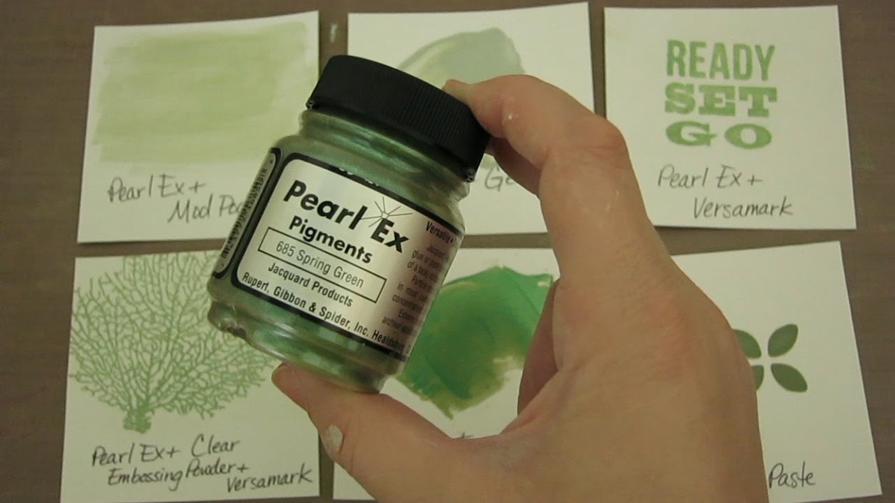 How to Make a Colorized Epoxy Clay and Jacquard Pearl Ex Powdered