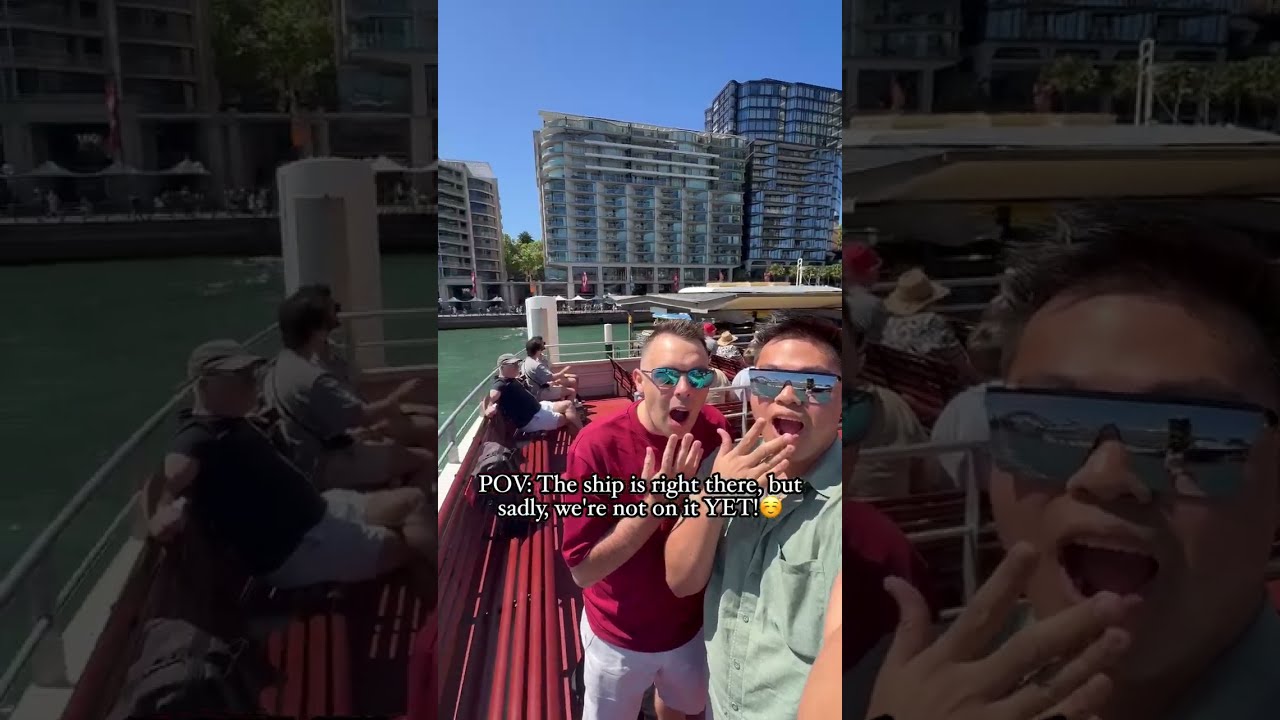 WE'RE ON THE WRONG SHIP! 😲 ARRIVING INTO CIRCULAR QUAY TO SEE CARNIVAL SPLENDOR! #carnivalsplendor