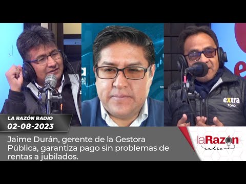 Jaime Durán, gerente de la Gestora Pública, garantiza pago sin problemas de rentas a jubilados.