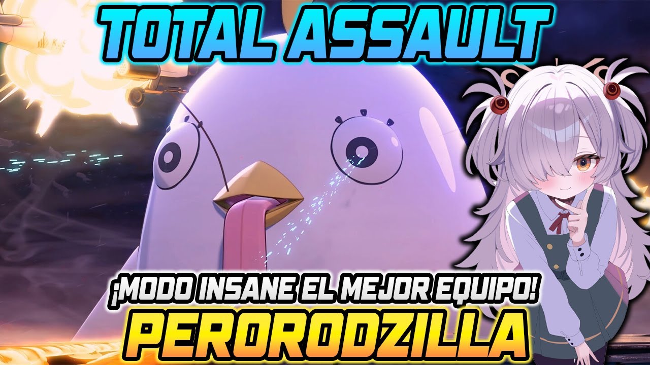 Blue Archive | Total Assault - Perorodzilla | MODO INSANE - ¡El mejor equipo!