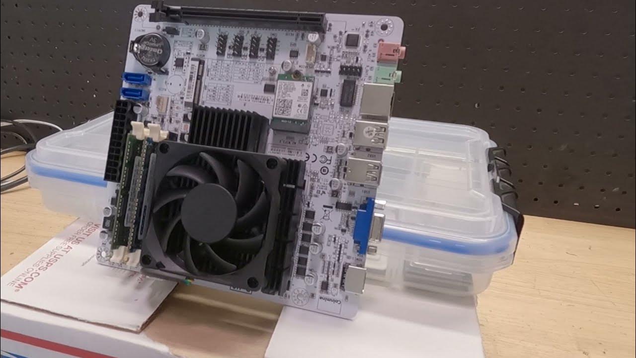 This All New Mini ITX Board Has An Integrated 10 Core CPU! AD650i Hands On  