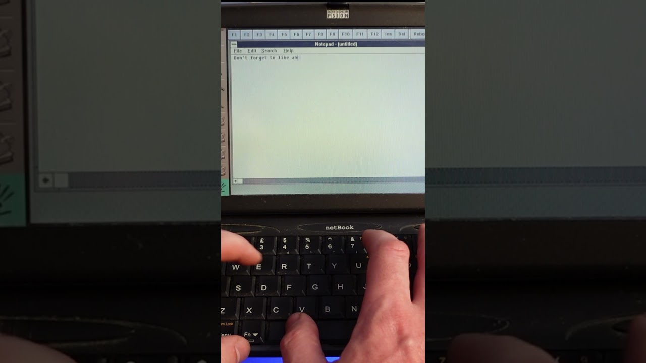 Palmtop from 2000 emulating a PC from 1990 