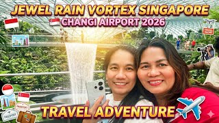 Jewel Rain Vortex Singapore Changi Airport 2026 ✨ | Travel Adventure ✈️