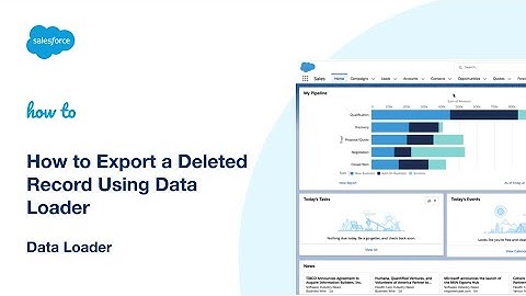 How to Export a Deleted Record Using Data Loader