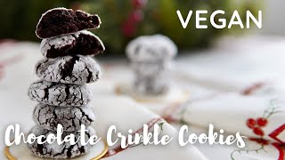 Vegan Chocolate Crinkle Cookies | Holiday Cookies by YdaJun's Plant-based Kitchen 10,064 views 3 years ago 2 minutes, 54 seconds