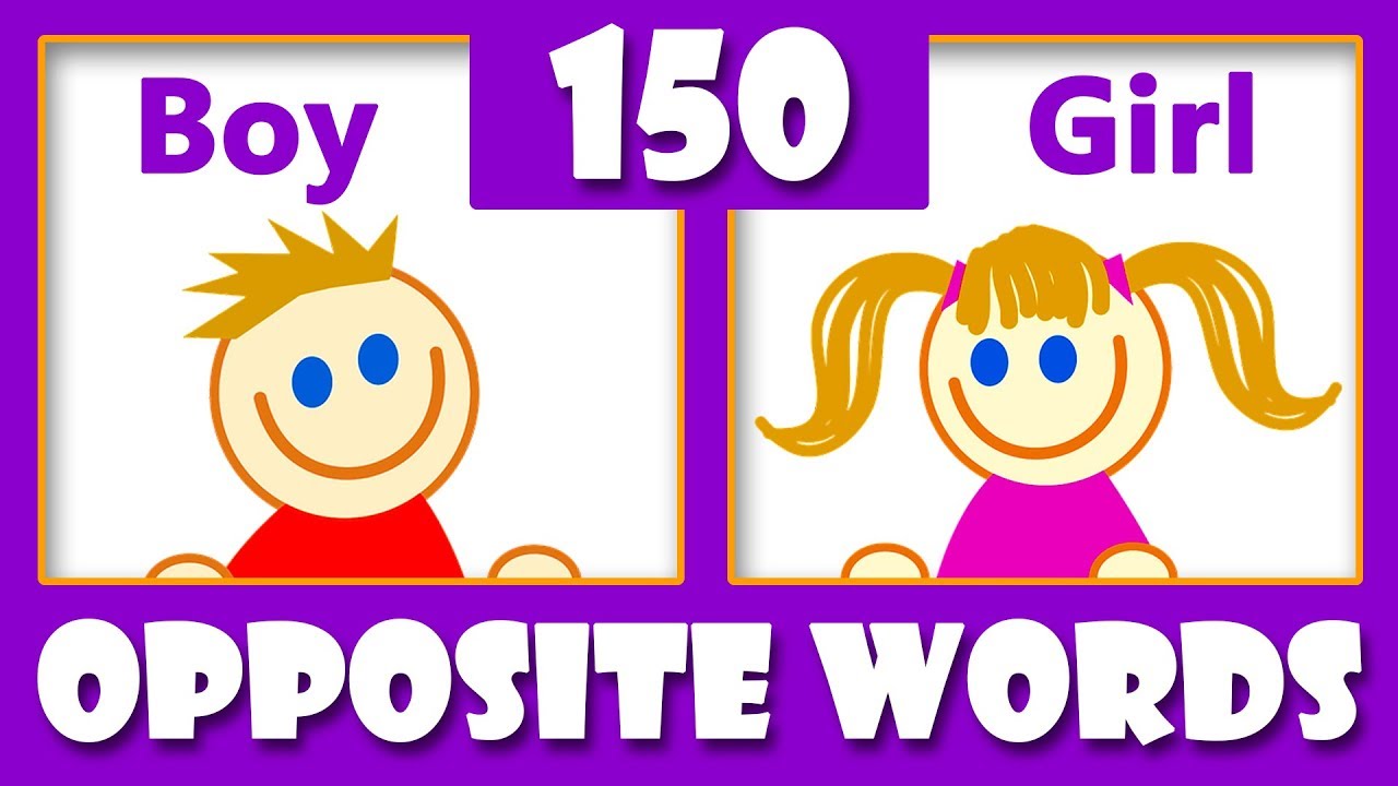 150 Opposite Words In English | Opposites For Kids | Antonyms & Synonyms  List | Kids Vocabulary - Youtube