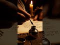 Medieval Scribe ASMR - Scratching Quill, Ink Dipping, Candle Ambiance (Infinite Loop)