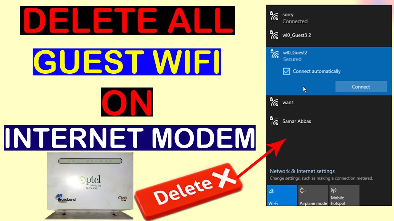 How To Delete Guest Wifi