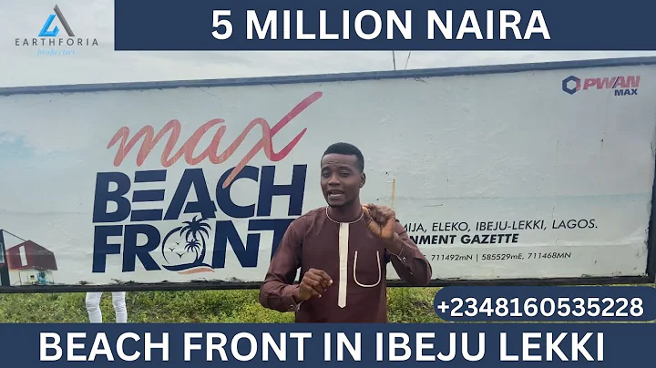 Beautiful Beachfront Property For Sale Near Dangote Refinery In Ibeju Lekki