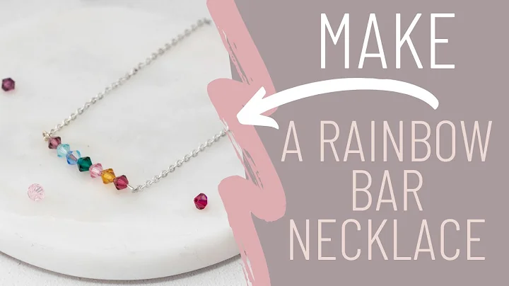 Gör en regnbågsbar halsband - Smyckestillverkning med Jessica Rose