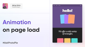 ProtoPie Tutorial | Web Design Series #3 Animation On Page Load