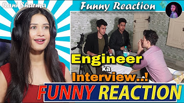 Engineer ka Interview   @Round2hell    R2H | Funny Reaction by Rani Sharma