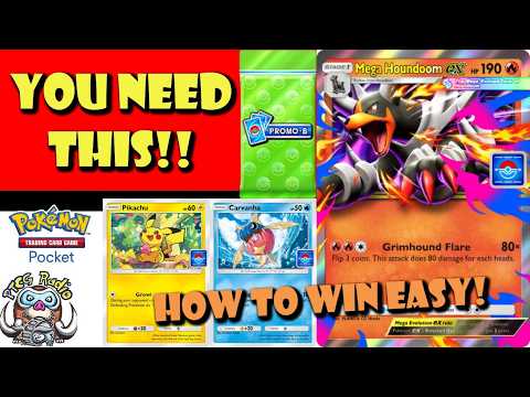 How to Win the Mega Houndoom Drop Event Easily! You NEED This New Mega ex! (Pokémon TCG Pocket)