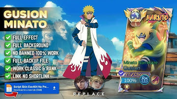 Script Skin Gusion X Minato Namikaze  No Password - Full Effect Sound, New Patch Update