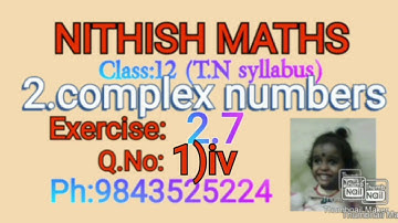 Class:12, Exercise 2.7,Q.No;1)iv - polar form of a complex number