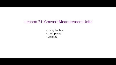 Convert Measurement Units