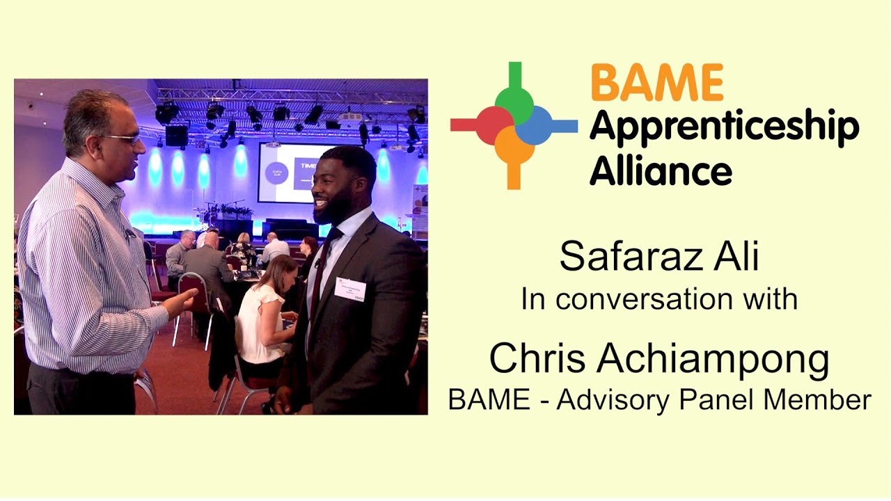 Chris Achiampong speaks with Founder Safaraz Ali at our launch event conference,  July 2017