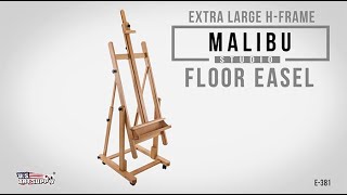 Malibu Heavy Duty Extra Large Adjustable H-Frame Studio Easel, Artist  Storage Tray, Easel - Ralphs