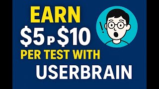Earn $5-$20 Testing Websites &amp; Apps with UserBrain - Get Paid!&quot; 🚀💸