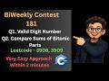 Biweekly Contest 181 Q1 and Q2 very Easy withing 2 minutes