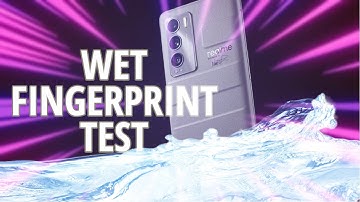 😱 Fingerprint Test with water 💦  | realme GT Master Edition | Will it work?? | TechnoDactyl