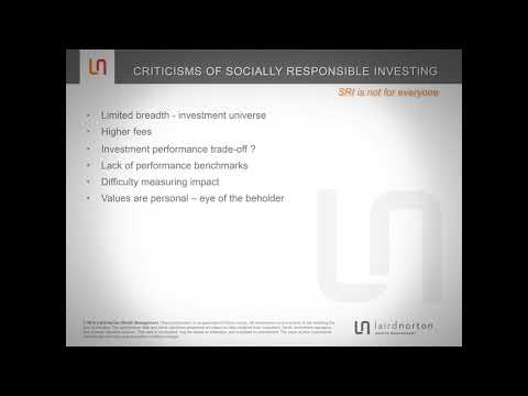 Socially Responsible Investing at Laird Norton Wealth Management