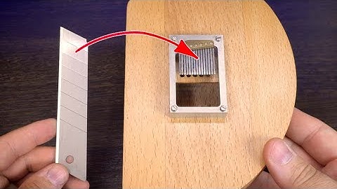 Music box from the BLADE of a knife! Part 1