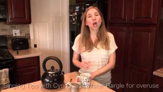 In this week's singing tip, cynda shows how a simple gargle can sooth
tired throat. subscribe: /cockeyedoptimistrock ### we're cockeyed
optimist...