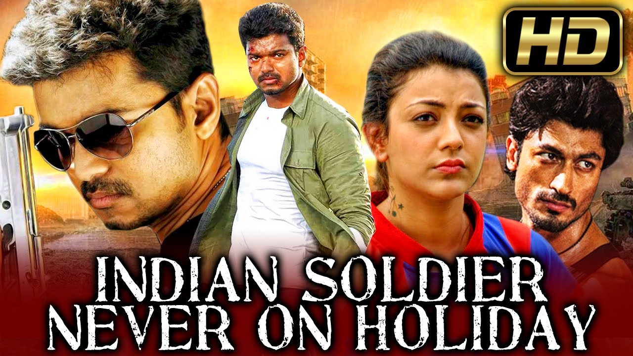 Indian Soldier Never On Holiday HD   VIJAY Superhit Action Hindi Dubbed Movie l Kajal Aggarwal