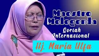 Suara Emas nan Merdu  Hj Maria Ulfa Sang Maestro dan Legenda ~ Surah Al Isro'