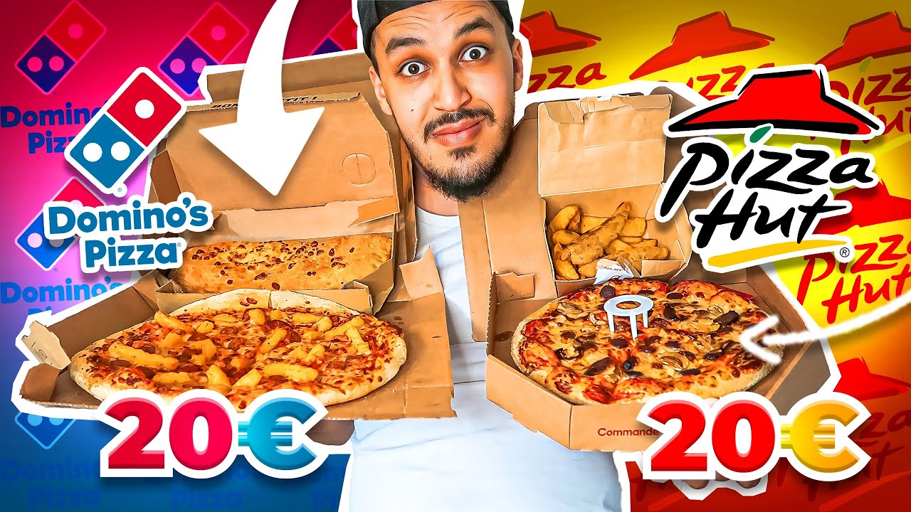 20€ DOMINO'S PIZZA vs 20€ PIZZA HUT ! - YouTube