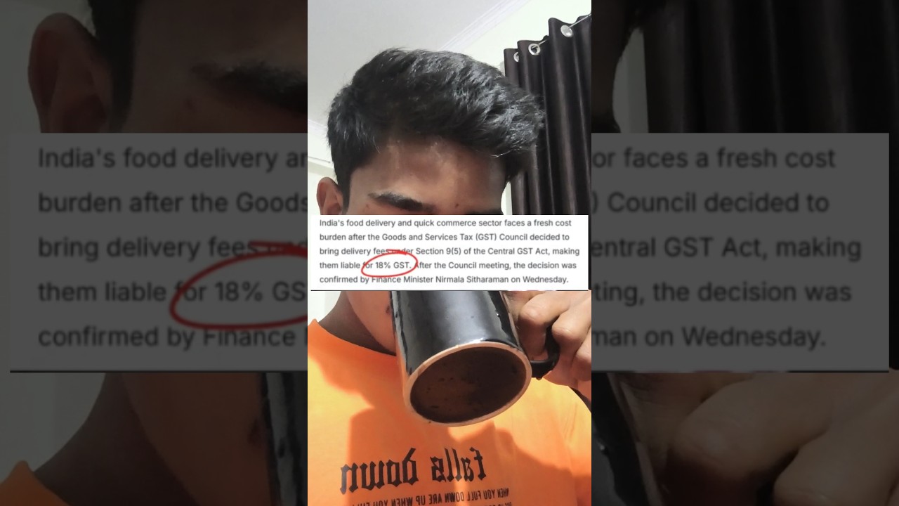 GST on Food Delivery Apps! Additional Tax 1.2.3.